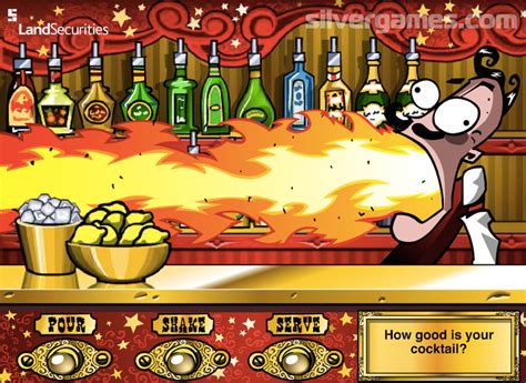 Bartender The Right Mix - العب عبر الإنترنت على موقع SilverGames.com 🕹️