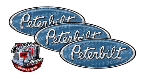 Light Blue Peterbilt Emblem Skins – Cool Design Ninja