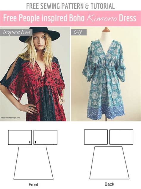Free Sewing Pattern & Tutorial: Free People inspired summer dress - Sew in Love | Sewing summer ...