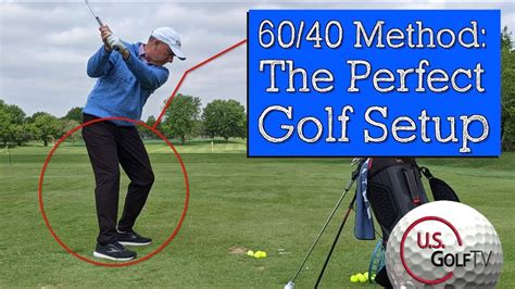 The Perfect Golf Setup for Better Golf Swing Tempo (60/40 METHOD) - YouTube