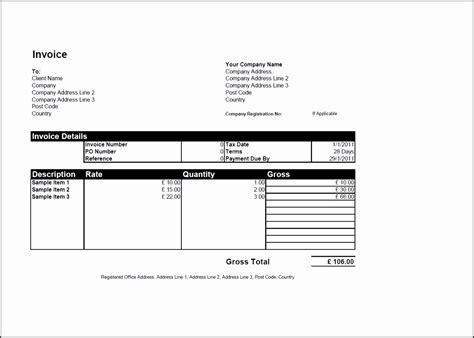 5 Work Invoice Template - SampleTemplatess - SampleTemplatess