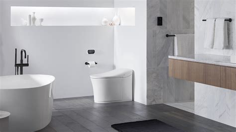 Kohler Eir smart toilet upgrades your experience with a heated seat and an automatic flush ...