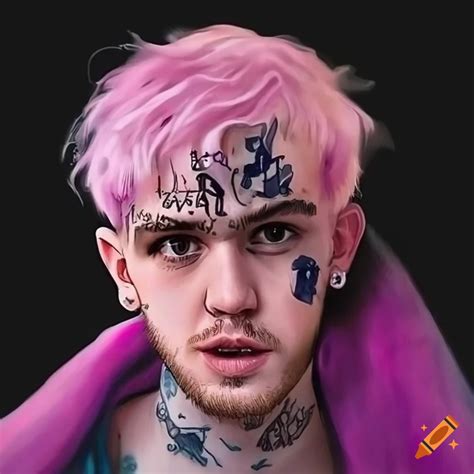 Realistic lil peep artwork in adventure time style on Craiyon