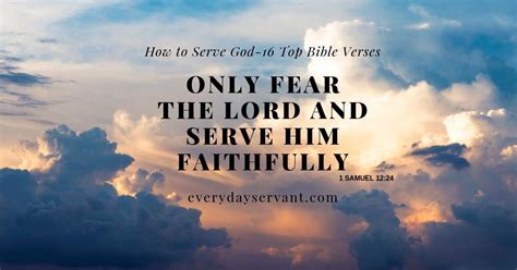 How to Serve God-16 Top Bible Verses - Everyday Servant