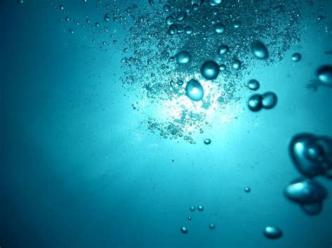 blow, water bubbles, water surface, air bubbles, macro, bubbling ...