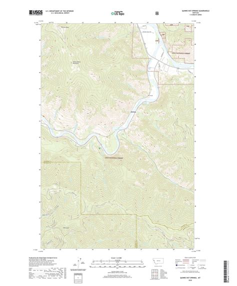 Quinns Hot Springs, MT (2020, 24000-Scale) Map by United States Geological Survey | Avenza Maps