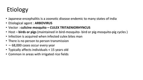 Japanese Encephalitis | PPT