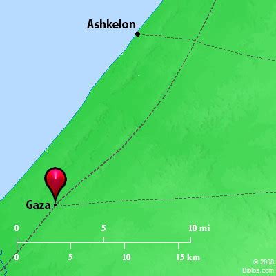 Bible Map: Gaza