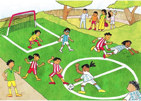 Children Playing Soccer