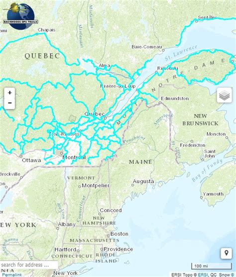 NH Snowmobile Trail Map for Garmin GPS | Umbagog Designs LLC