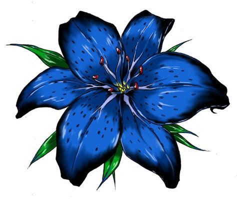 Blue Tiger Lily Tattoo | Tiger Lily by Raikoh101 Lilies Drawing, Flower ...