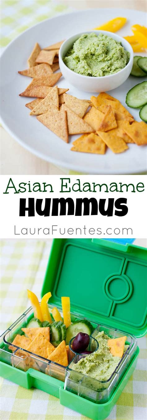 Asian Edamame Hummus Recipe | Laura Fuentes Healthy Snack Ideas