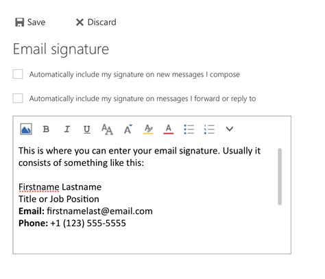 Office 365 Email Signature Template