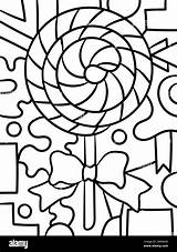 A Cute And Funny coloring Page Of Lollipop Provides Hours  sketch template