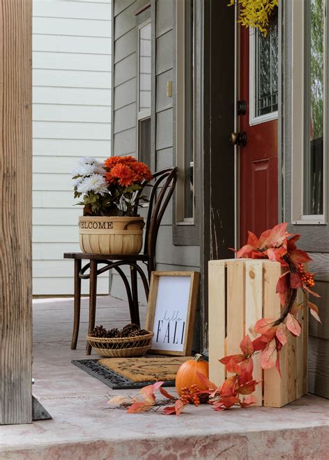 Large Front Porch Fall Decor