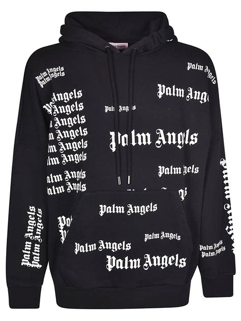 PALM ANGELS LOGO PRINT HOODIE. #palmangels #cloth