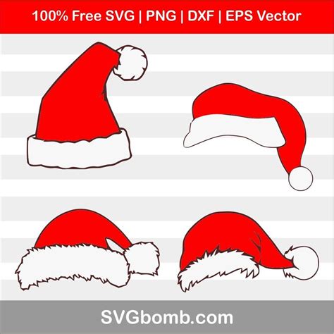 Get A Free Santa Hat Svg To Make Christmas More Fun ...