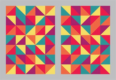 Abstract geometric pattern background. Bauhaus art style colorful ...