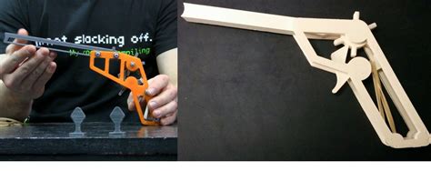 Thingiverse Users 3D Print and Modify the Rubber Band Gun — With and Without Screws | 3DPrint ...