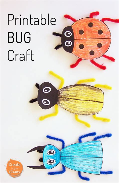 Printable Bug Craft - Create in the Chaos