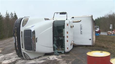 Loblaw apologizes for truck that flipped over with groceries | CTV News