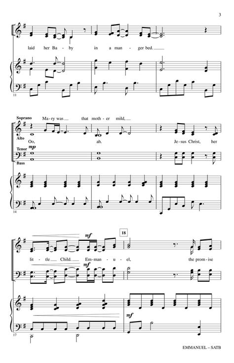 Emmanuel Sheet Music by Heather Sorenson (SKU: 00156619) - Stanton's ...