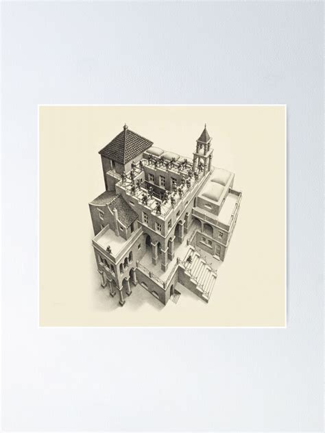 "M.C. Escher: Ascending And Descending" Poster for Sale by Pop-Pop-P-Pow | Redbubble