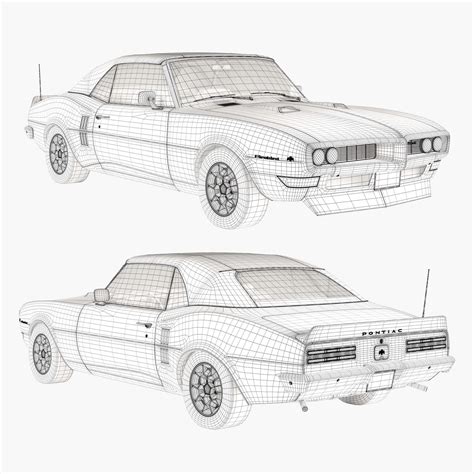 Pontiac Firebird 1968 Convertible Custom - 3D Model by sta_84