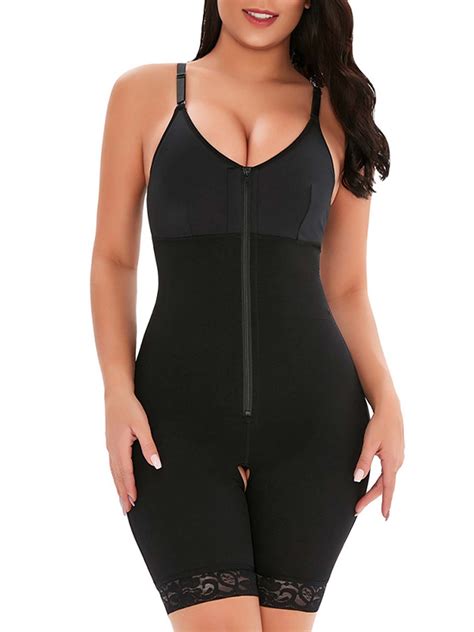 Lallc - Womens Full Body Shaper Bodysuit Tummy Control One Piece ...