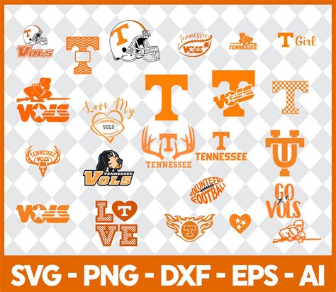 Tennessee University Vols,Football Team Logo Svg, Football Svg, NCAA ...