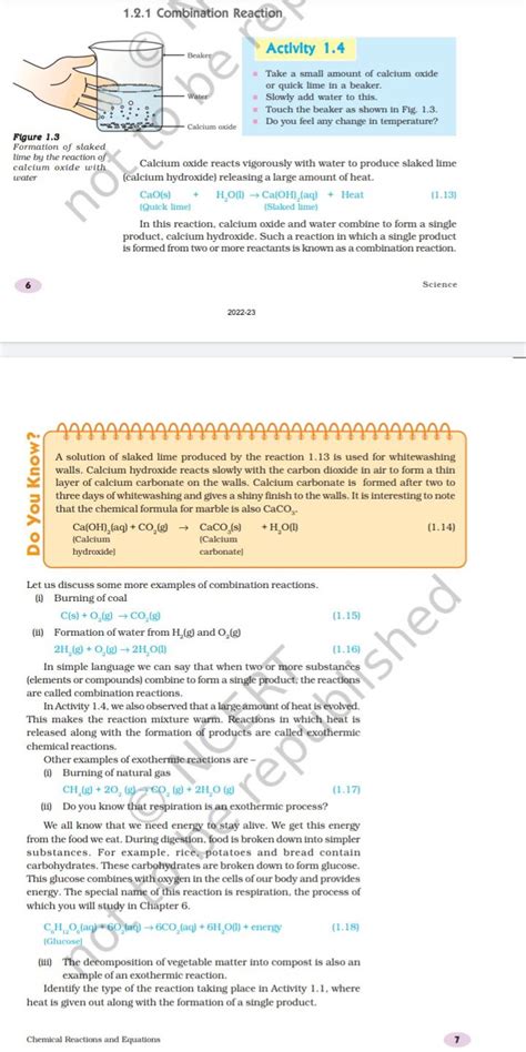 Figure 1.3 Formation of slaked lime by the reaction of calcium oxide with..