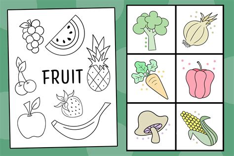 Free Coloring Pages Fruits And Vegetables