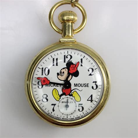 Vintage 1970s Bradley Mickey Mouse Pocket Watch | Property Room