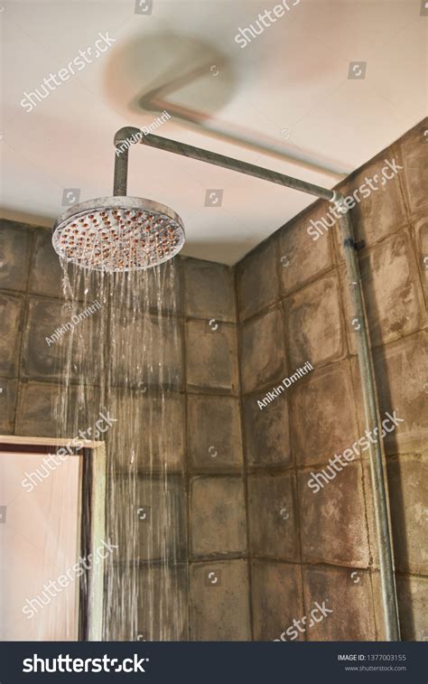 Running Water Shower Fauce Shower Bathroom Stock Photo 1377003155 ...