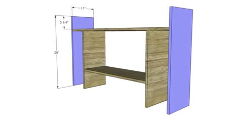 Free Furniture Plans to Build a Hutch for a Desk | Studio C, Desk Hutch, Diy Desk, Furniture ...