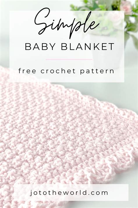 Simple baby blanket free crochet pattern – Artofit