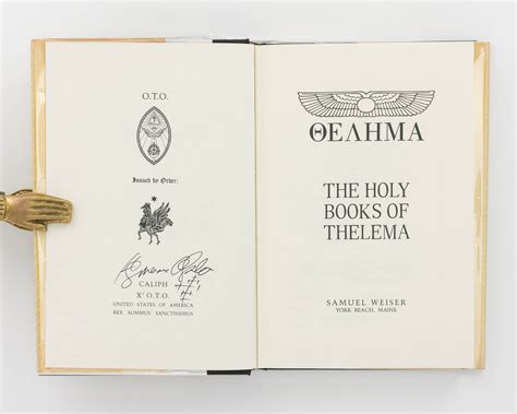 Thelema in Greek . The Holy Books of Thelema | Aleister CROWLEY | First ...