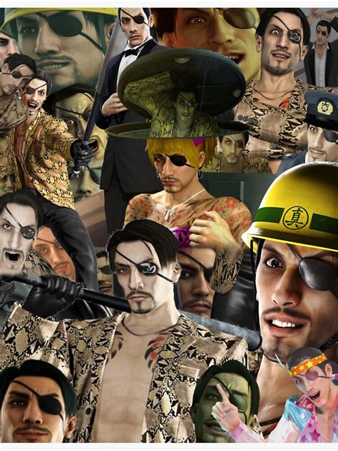 "Majima Everywhere" Sticker by ahkosorsomesayk | Redbubble