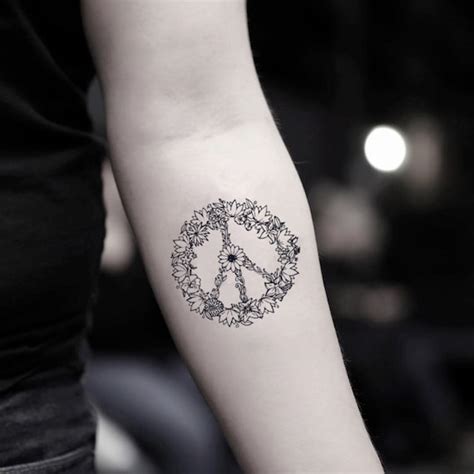 Peace Sign Tattoos For Women