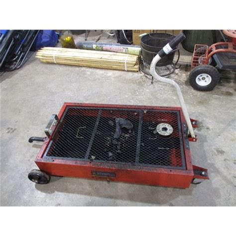 4 wheel portable oil drain cart