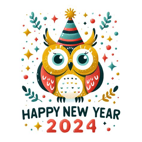 Download New Year 2024, Owl Graphic Design, Creative Artwork. Royalty-Free Stock Illustration ...