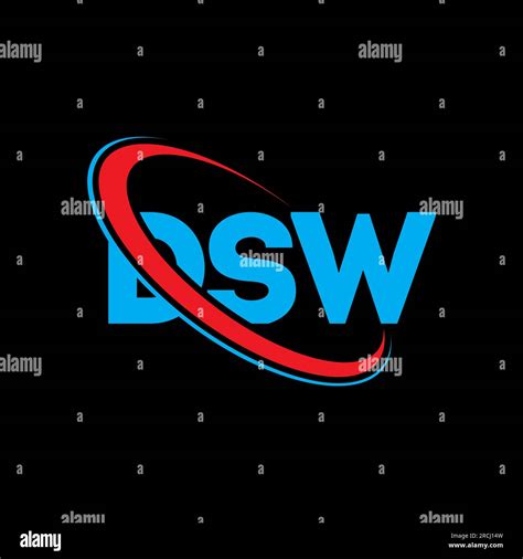 DSW logo. DSW letter. DSW letter logo design. Initials DSW logo linked ...