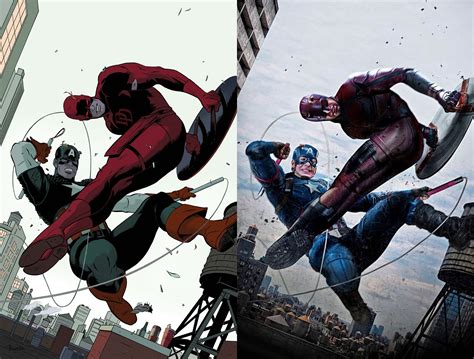 Daredevil vs Captain America - Comics vs MCU : r/Daredevil