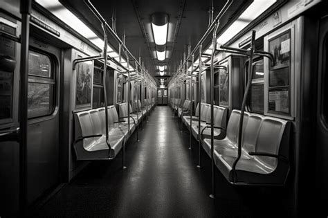 Premium AI Image | Metro train interior