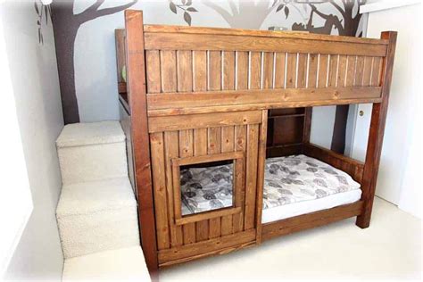 How to Build a DIY Bunk Bed with Stairs - TheDIYPlan