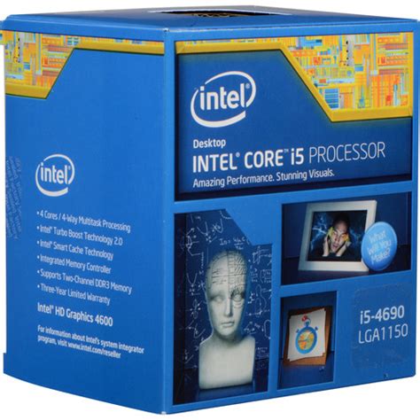 Intel Core i5-4690 3.5 GHz Quad-Core LGA 1150 BX80646I54690 B&H