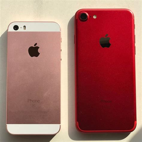 Rose Gold / iPhone SE vs (PRODUCT) RED /iPhone 7. Which co… | Flickr