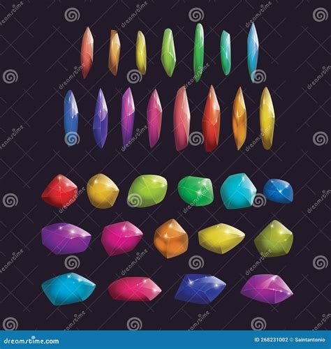 Minerals Collection Poster Vector Illustration | CartoonDealer.com #116936812