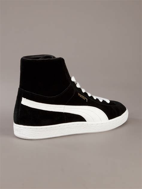 PUMA Hi Top Sneakers in Black for Men - Lyst