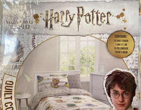 Harry Potter Quilt Cover Sheet, Furniture & Home Living, Bedding ...